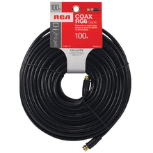Load image into Gallery viewer, RG6 100ft TV Coax Cable with Installed Connectors