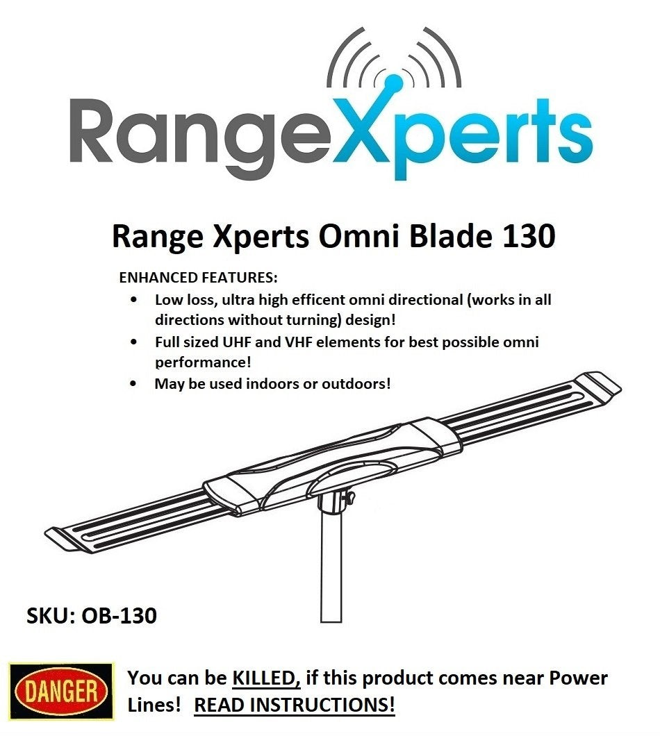 50ft Coax Cable & Antenna Combo Deal! Top Notch Antennas Range Xperts TV Antennas