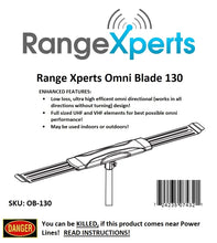 Load image into Gallery viewer, OB-130 360 VHF/UHF Degrees Omni Directional HD TV Antenna